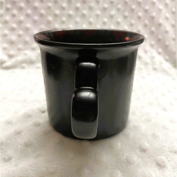 Market Finds Black & Red Raised Roses Stained Glass Heart 14oz Ceramic Mug-NEW - Picture 2 of 7